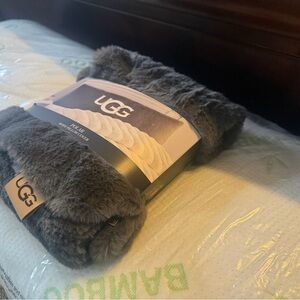 UGG Gray Polar Body Pillow Cover